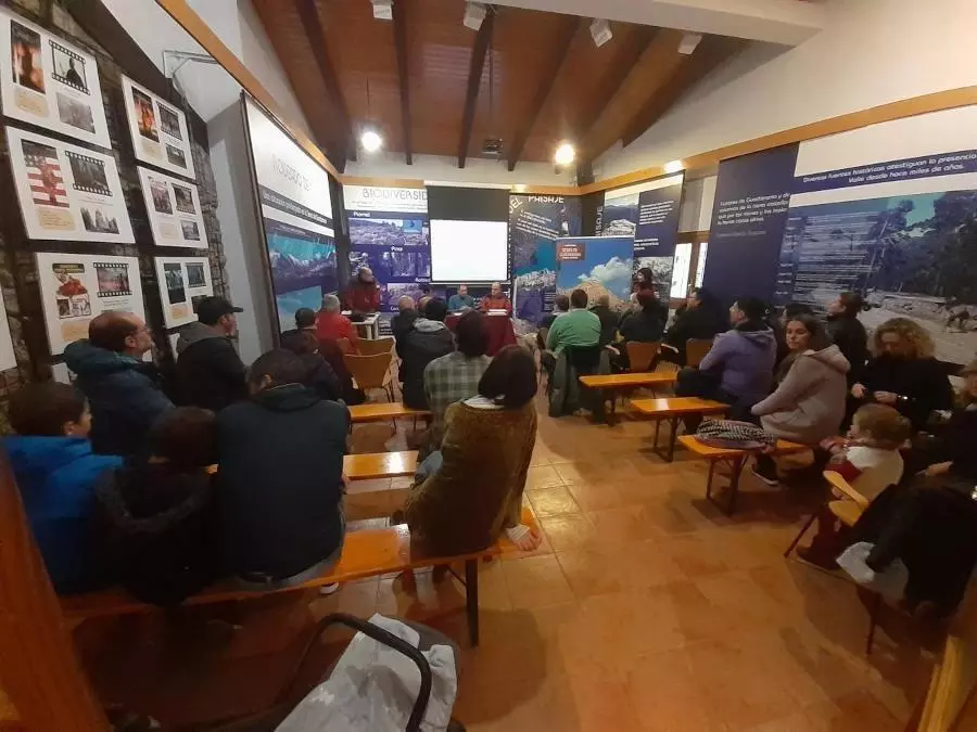 Presentación de los ganadores durante la entrega de premios en el Centro de Visitantes Valle de La Fuenfría (Cercedilla)